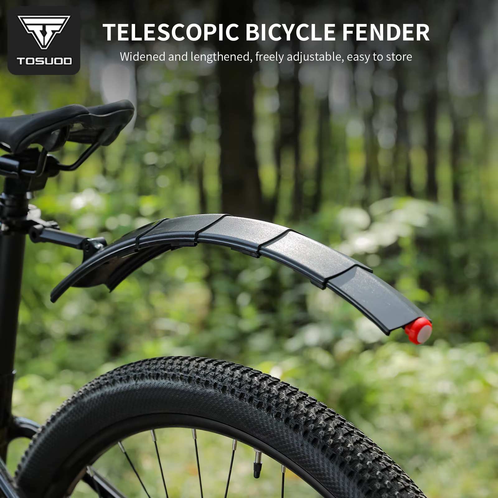 Ensemble de garde-boue de vélo TOSUOD à longueur réglable