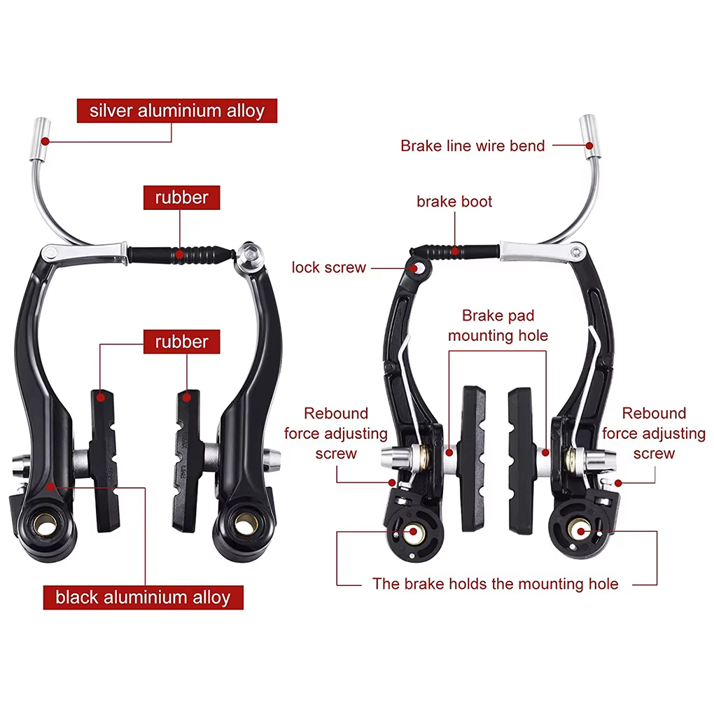 6 pièces/Kit vélo de montagne V frein Portable détachable réglable Sport de plein air pièces de rechange composant