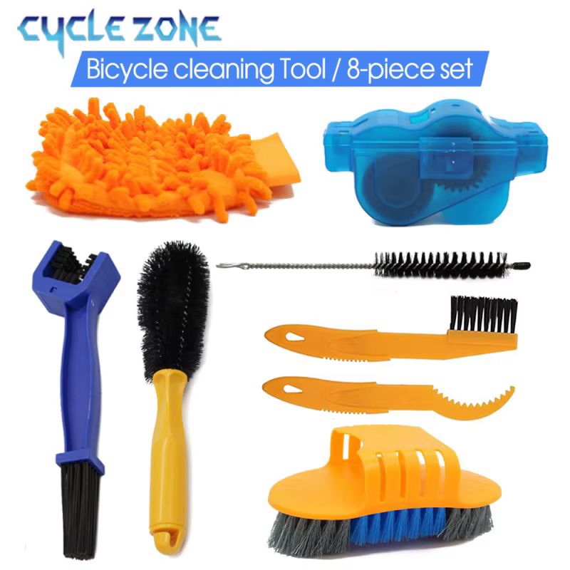 Kit de Nettoyage Portable pour Chaînes de Vélo – Brosse et Boîte