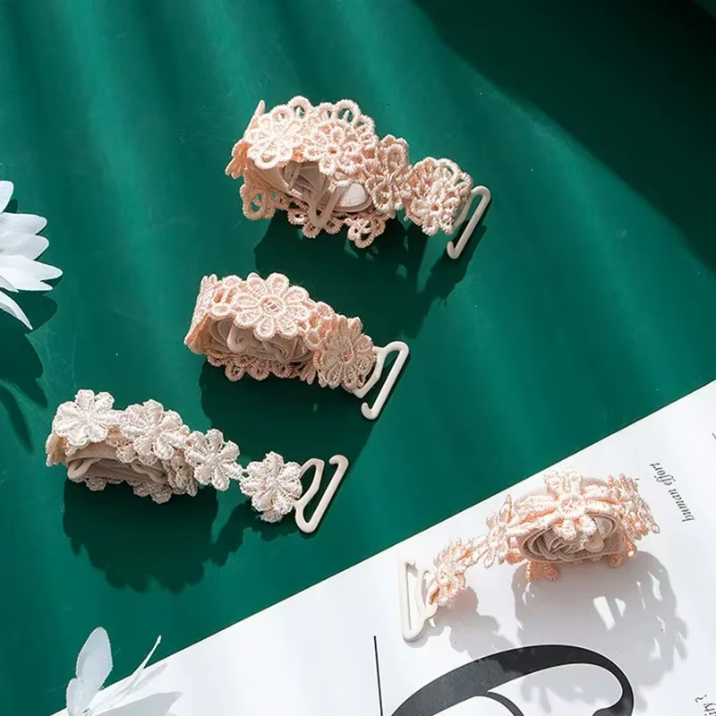 Bretelles de soutien-gorge en dentelle à fleurs, accessoires, sangle de soutien-gorge florale, antidérapante, bretelles blts réglables pour fête de mariage
