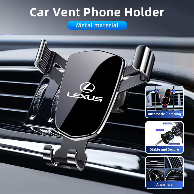 Support de téléphone par gravité pour voiture, support GPS, support mobile pour Lexus UX250h RX450h CT200h RX400h NX300h RX350 RX300