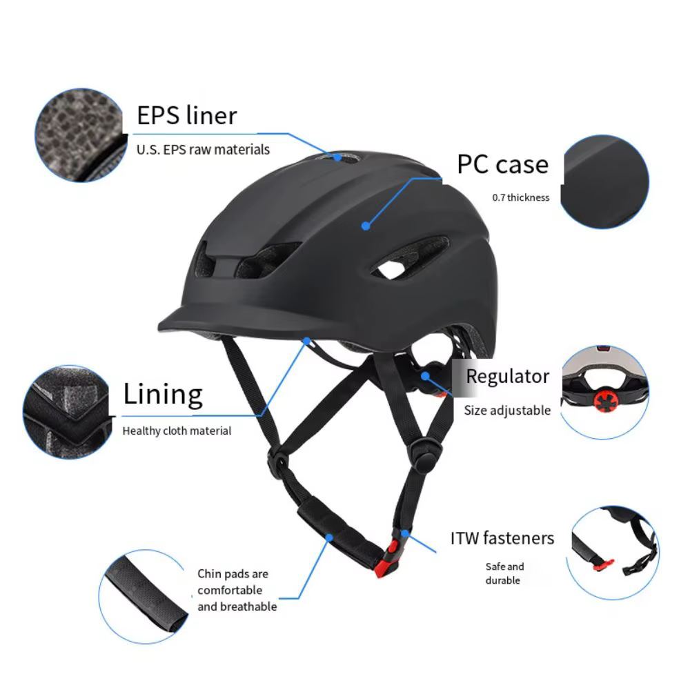 Casque de cyclisme réglable