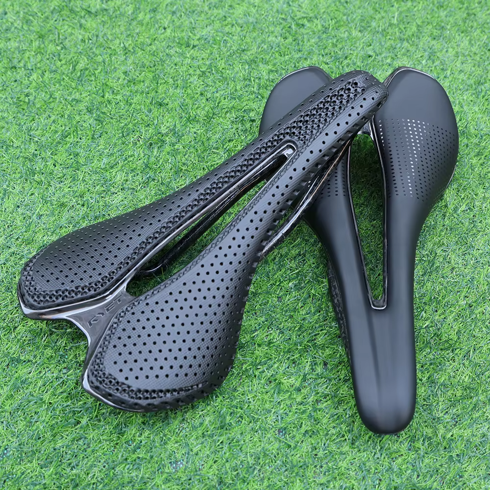 RYET 12K selle entièrement en carbone impression 3D 122g pour Triathlon route vtt gravier vélo léger siège de cyclisme Surface EVA 7x9mm