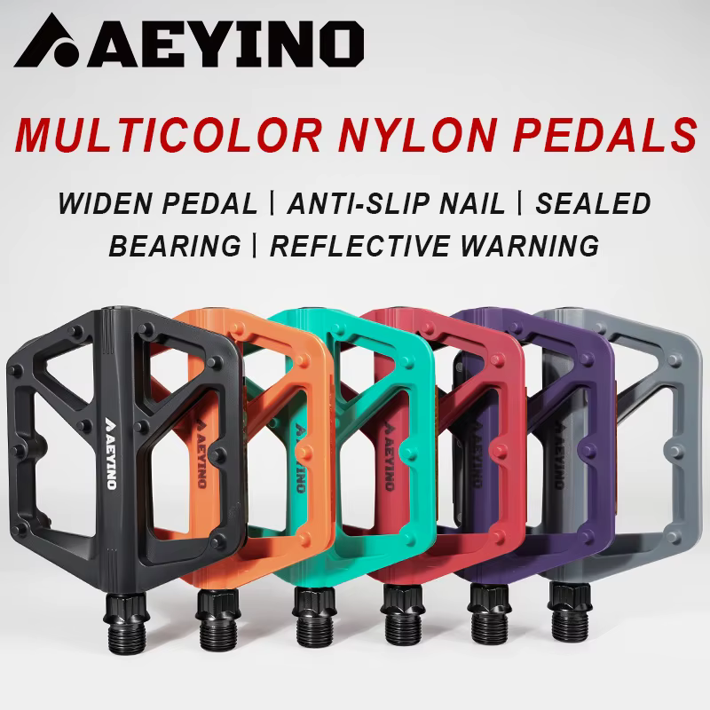 Pédales plates élargies AEYINO pour vélo