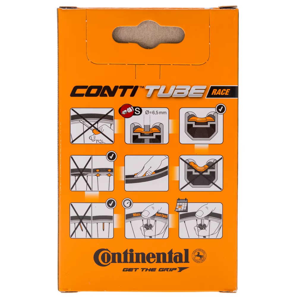 Chambre à air de vélo de route Continental CONTI RACE 700C 700 × 23C 700 × 25C 700x28C 700x32C 42mm/60mm/80mm