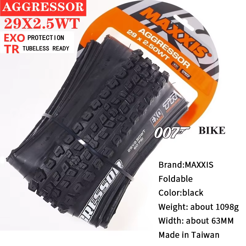 1 pièce MAXXIS 29 AGGRESSOR vélo 26X2.3 27.5X2.3/2.5 29X2.3 29*2.5 EXO Protection TR Tubeless 29er pliant vtt VTT pneu