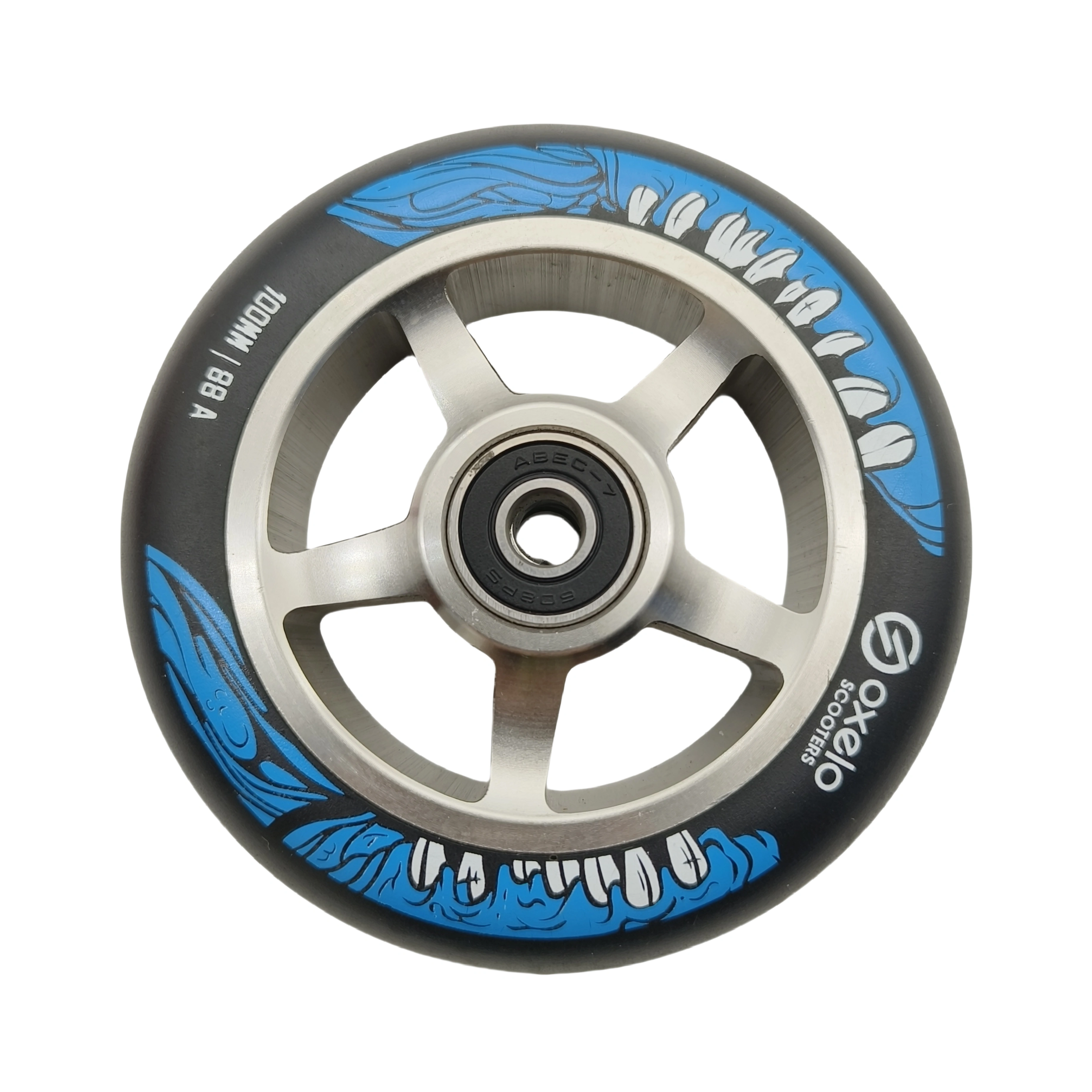 Roue de Scooter Cascadeur avec Roulement, 100mm, 110mm, 100x24mm, 2 Roues/Lot