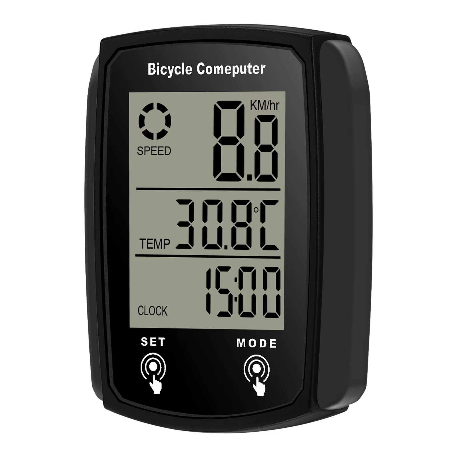 Ordinateur de vélo LCD numérique filaire