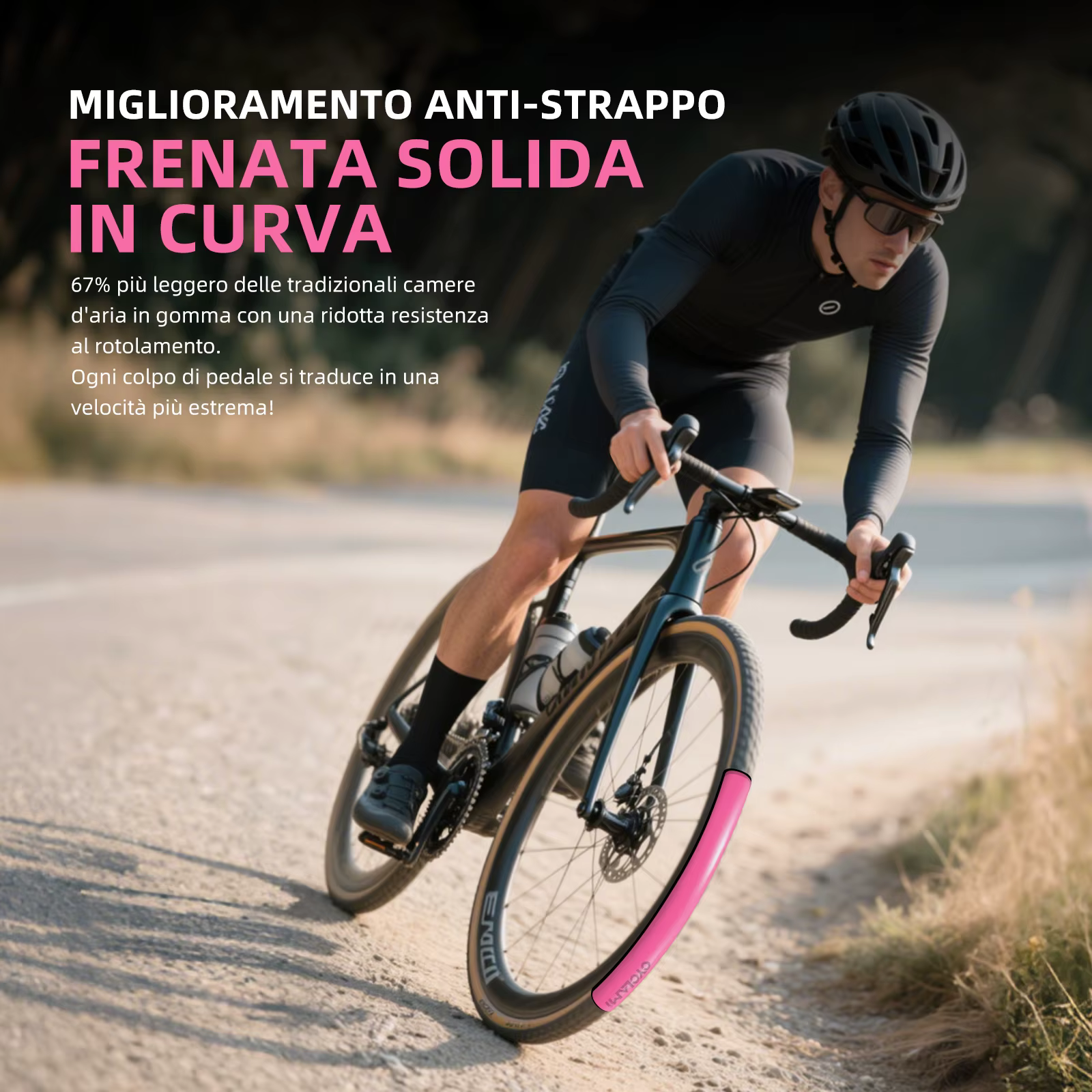 CYCLAMI – chambre à air de vélo de route en gravier
