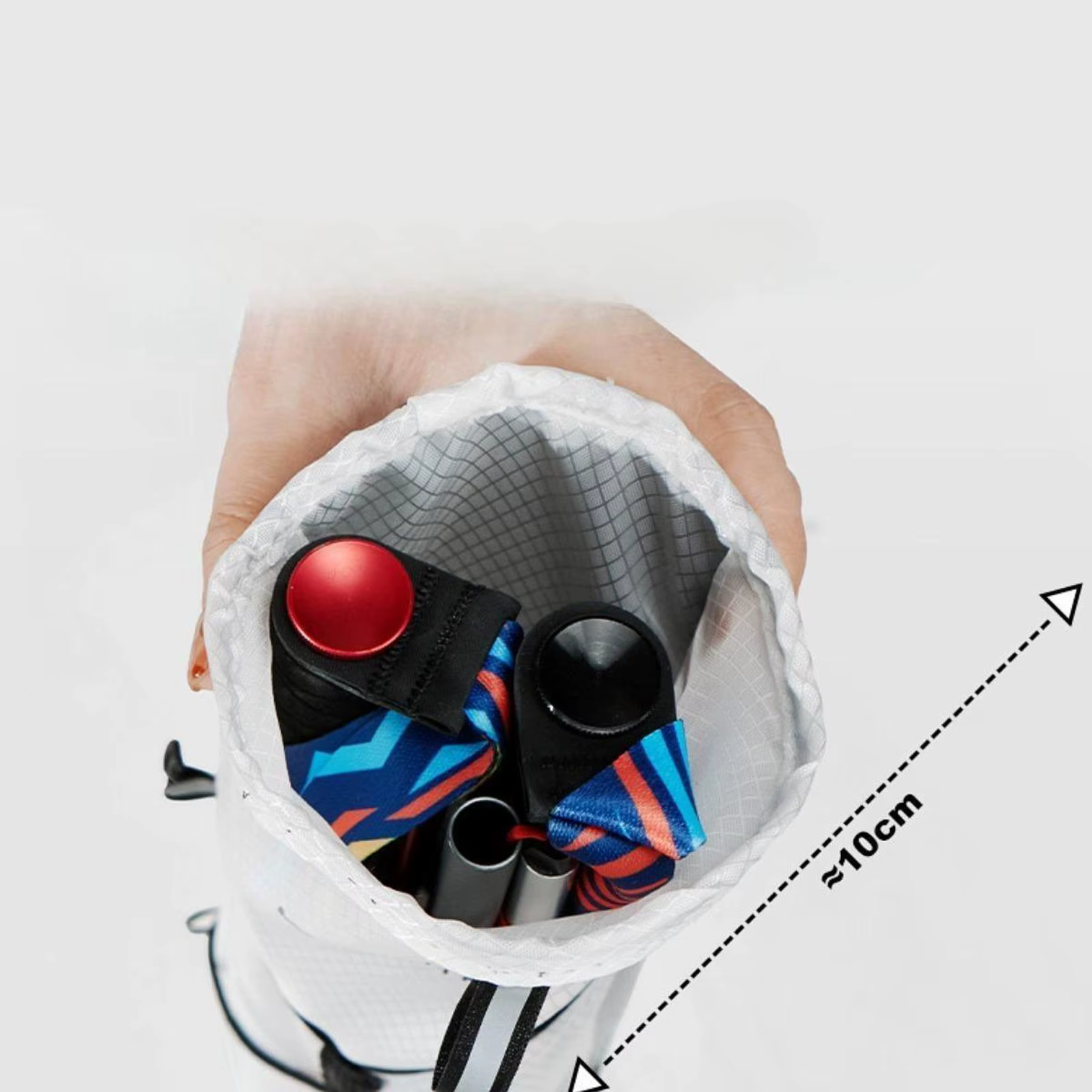 Sac de transport pour bâtons de trekking, accessoire de sac à dos, résistant à l'usure, léger, organisateur de bâtons de randonnée pour la randonnée et la marche