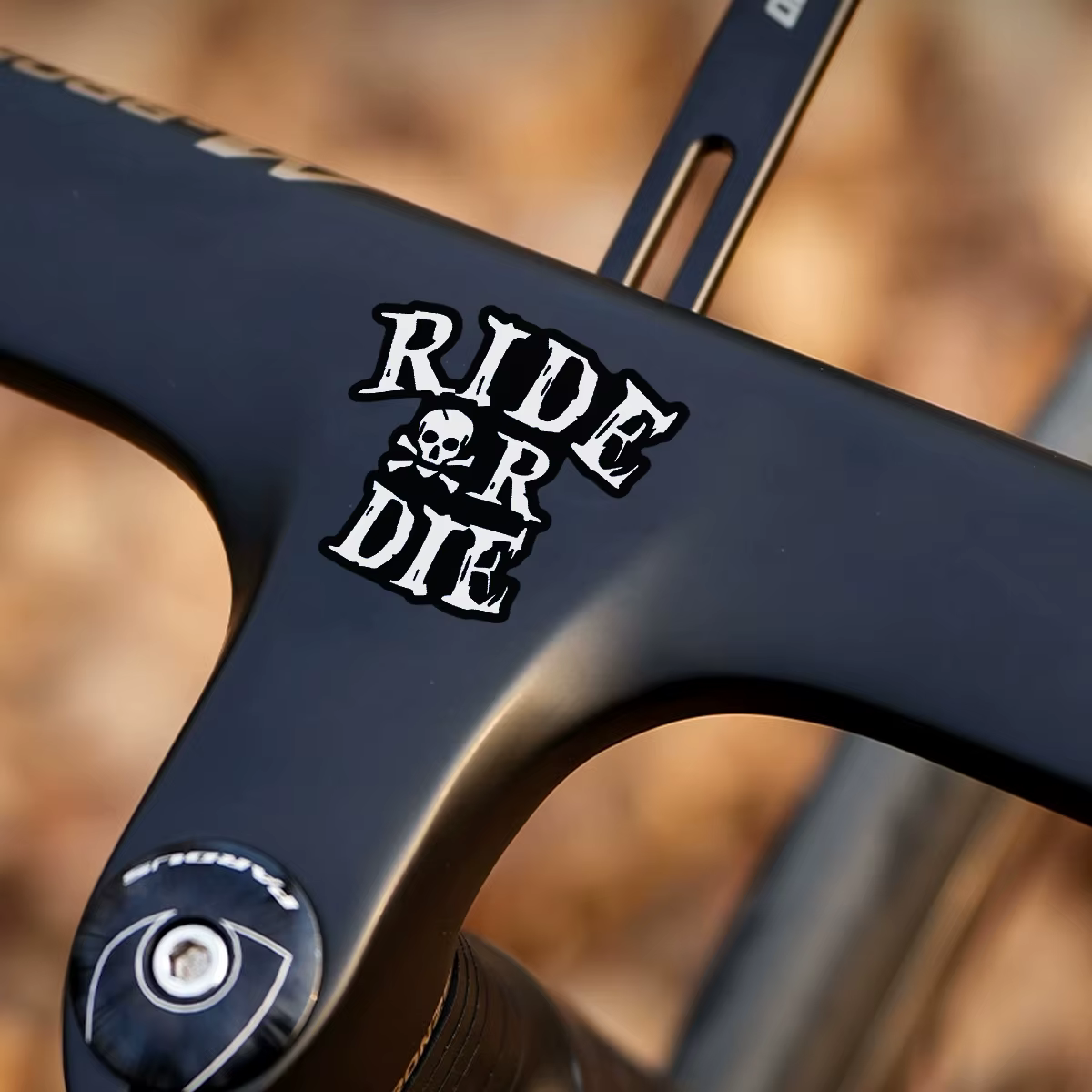 Autocollants réfléchissants personnalisés avec slogan pour cadre de vélo