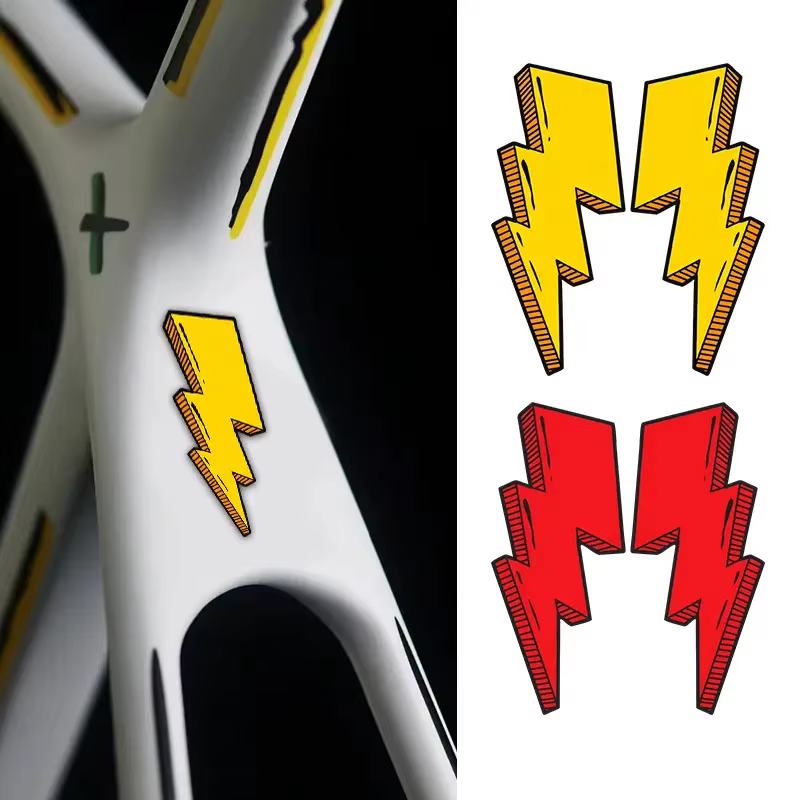 Autocollants Lightning pour cadre de vélo