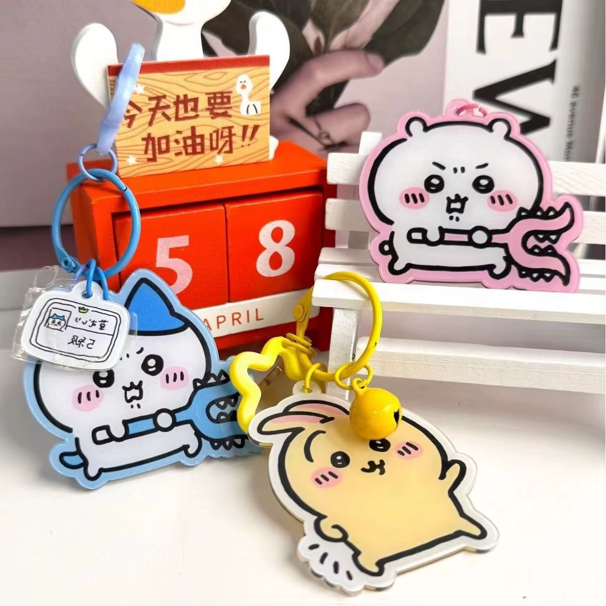Porte-clés pendentif en acrylique Kawaii, motif bonbon, accessoires de décoration pour sac