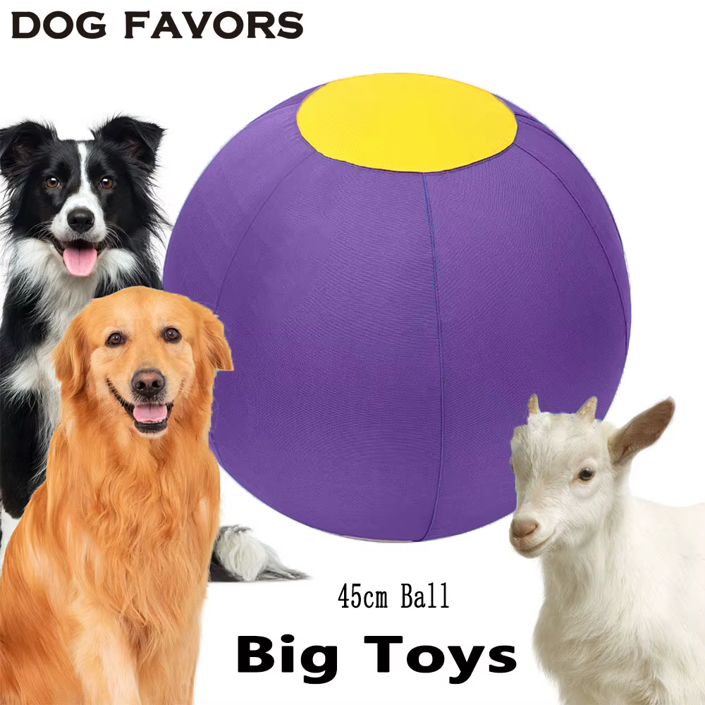 Jouets géants pour animaux de compagnie : balles de jeu d'extérieur pour chiens de taille moyenne et grande, veaux, poulains, agneaux, teckels