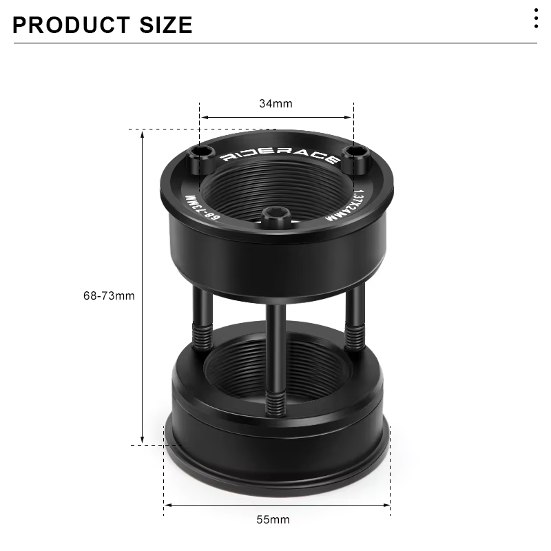 RIDERACE Kit de Conversion de support inférieur de vélo américain vers Euro 24MM BB BB68/73 adaptateur pour pièce de