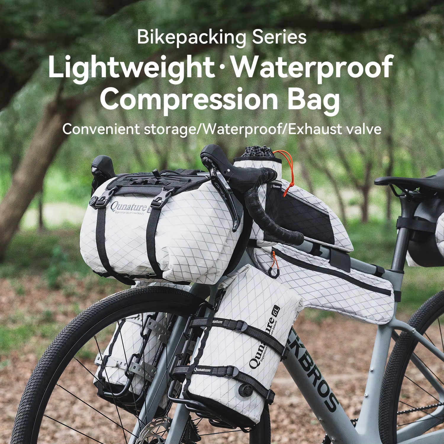 Qunature Bikepacking sac de vélo vtt
