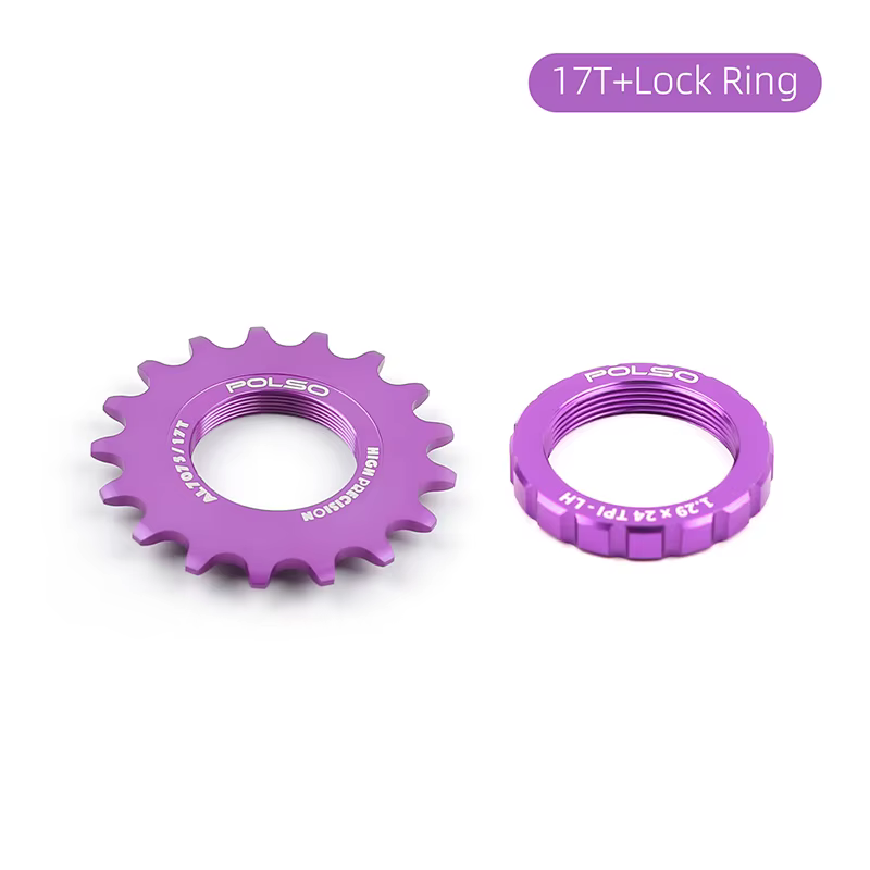 POLSO violet roue libre de vélo à engrenages fixes AL-7075 13T 14T 15T 16T 17T 18T 20T