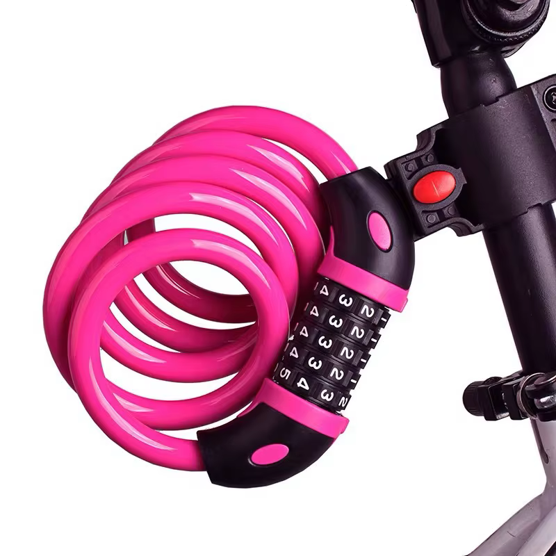 Serrure de vélo Code à 5 chiffres 1200mm * 12mm