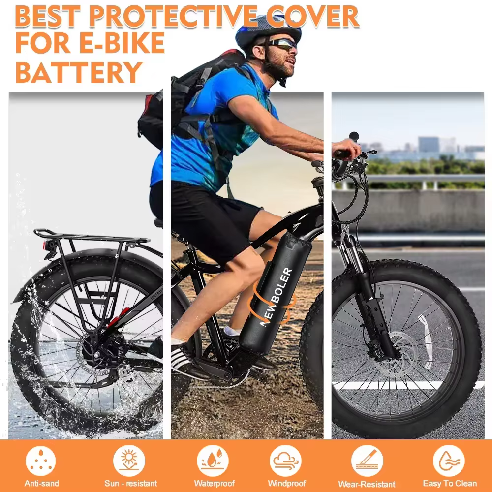 NEWBOLER housse de protection pour batterie de vélo électrique sac