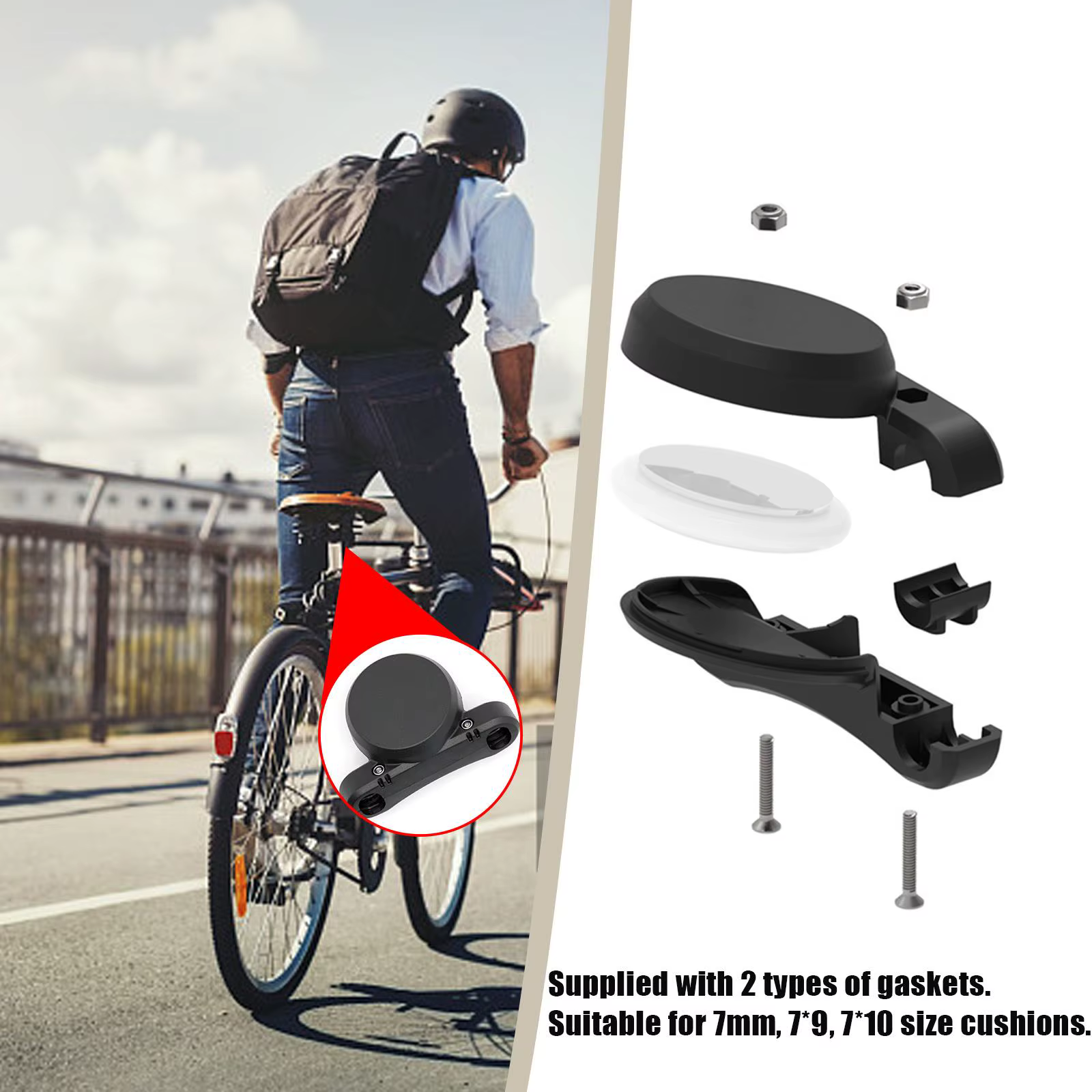 Support de vélo protecteur pour Airtag