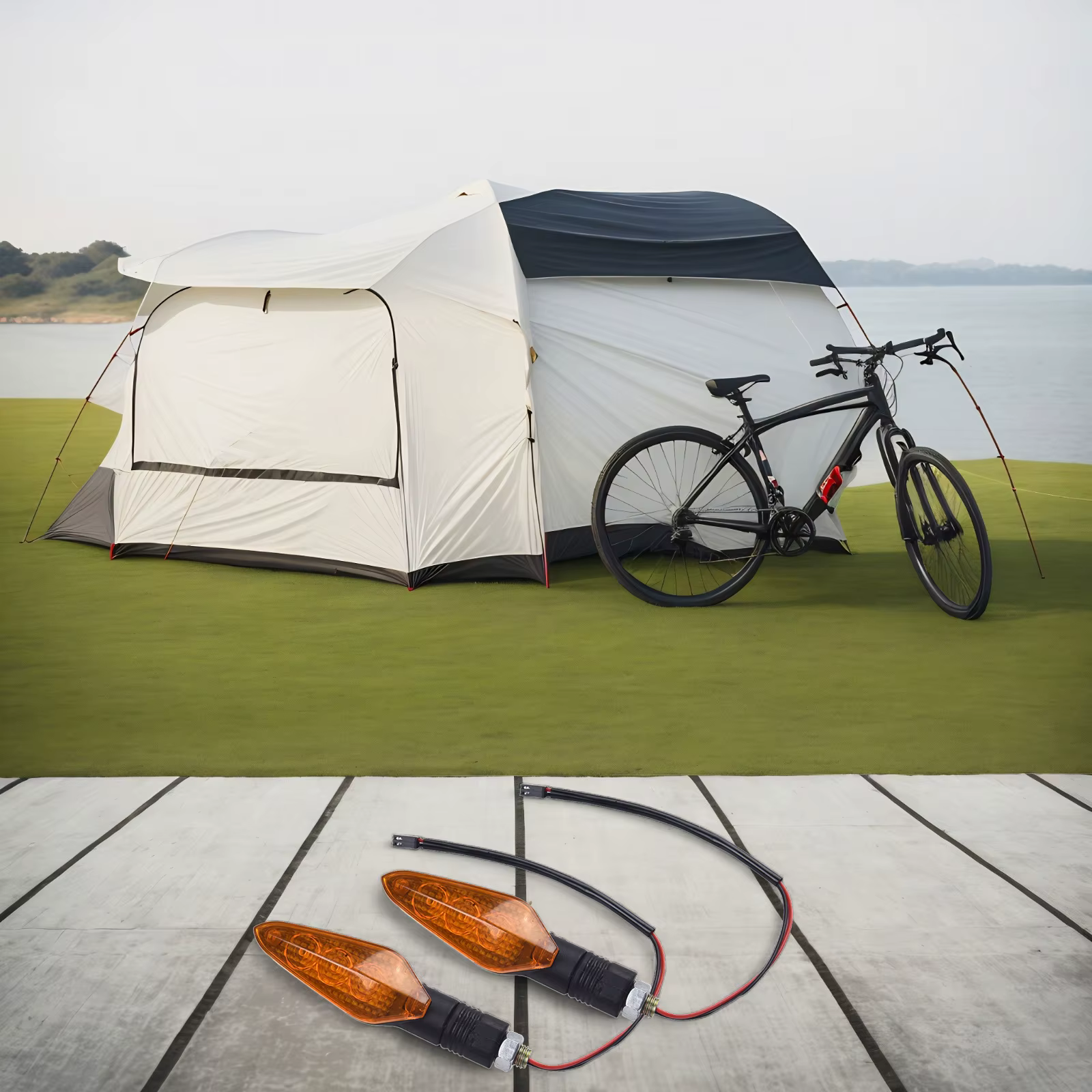 1 paire vélo électrique 36 V-72 V Ebike feu arrière clignotant