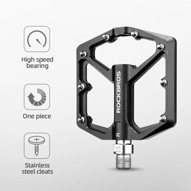 ROCKBROS pédales de vélo en alliage d'aluminium anti-dérapant