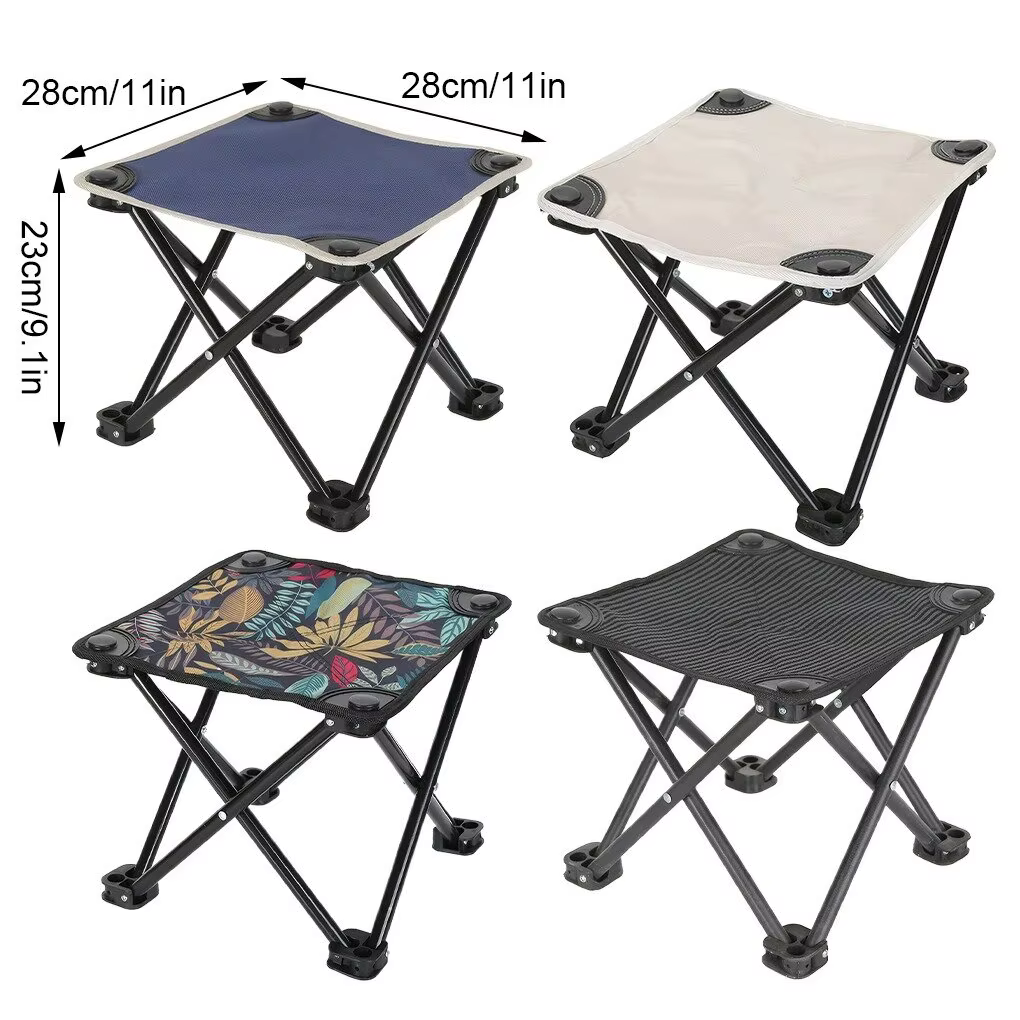 Tabouret pliant portatif extérieur Camping tabouret de pied pliable randonnée plage voyage pique-nique siège de pêche outils pour Camping randonnée