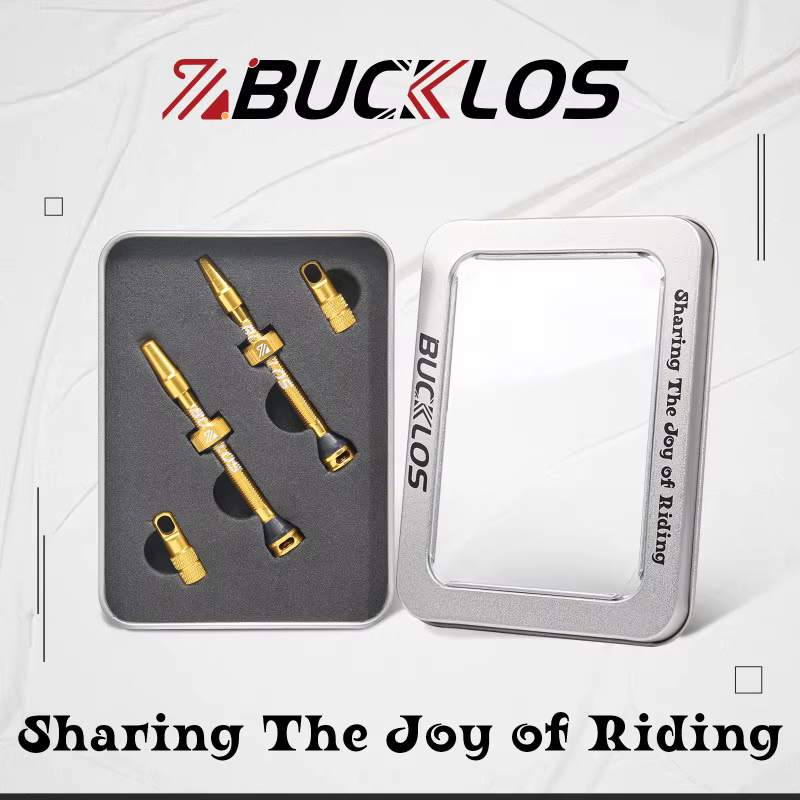 BUCKLOS – Valve de jante de vélo Tubeless 40/44/55/60/65/80/100mm F/V