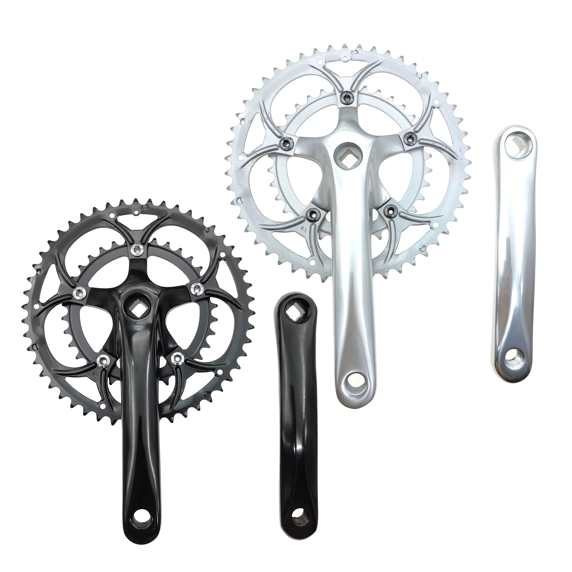 50/34T pédalier de vélo de route BCD 110mm 8/9 vitesses trou de diamant Double pignons pièces de manivelle