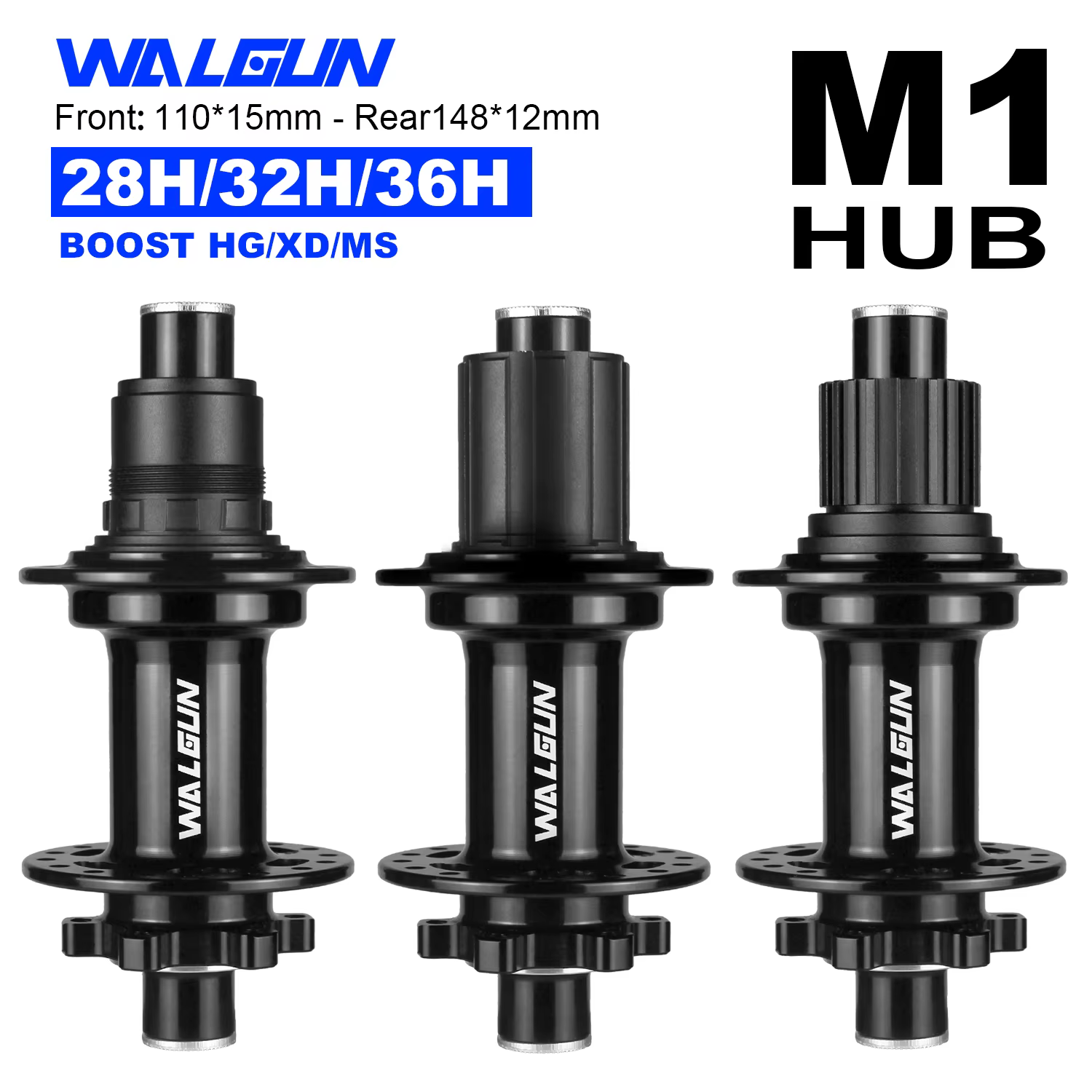 M1F M1R BOOST-Moyeu de VTT 28 32 36 trous 110mm 148mm HG MS micro spline XD XDR 11 12 V
