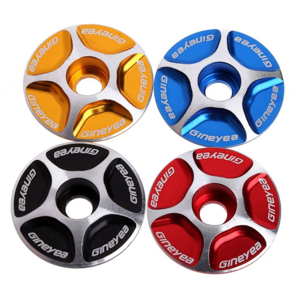 Capuchon de potence de vélo en alliage d'aluminium durable, noir, rouge, bleu, or, léger, accessoires de potence de vélo sans filetage pour sports de plein air