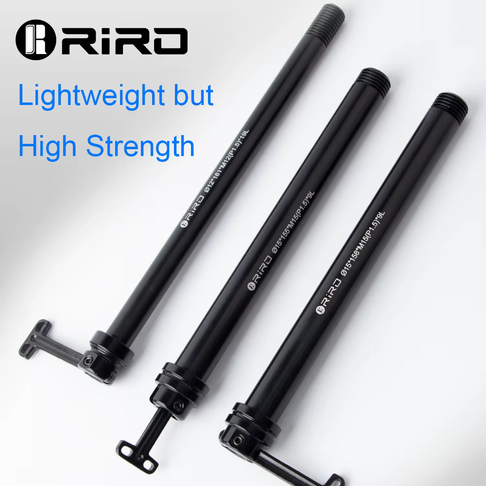 RIRO vélo caché dégagement rapide baril tige d'arbre 12/15MM ultraléger en alliage d'aluminium QR vtt