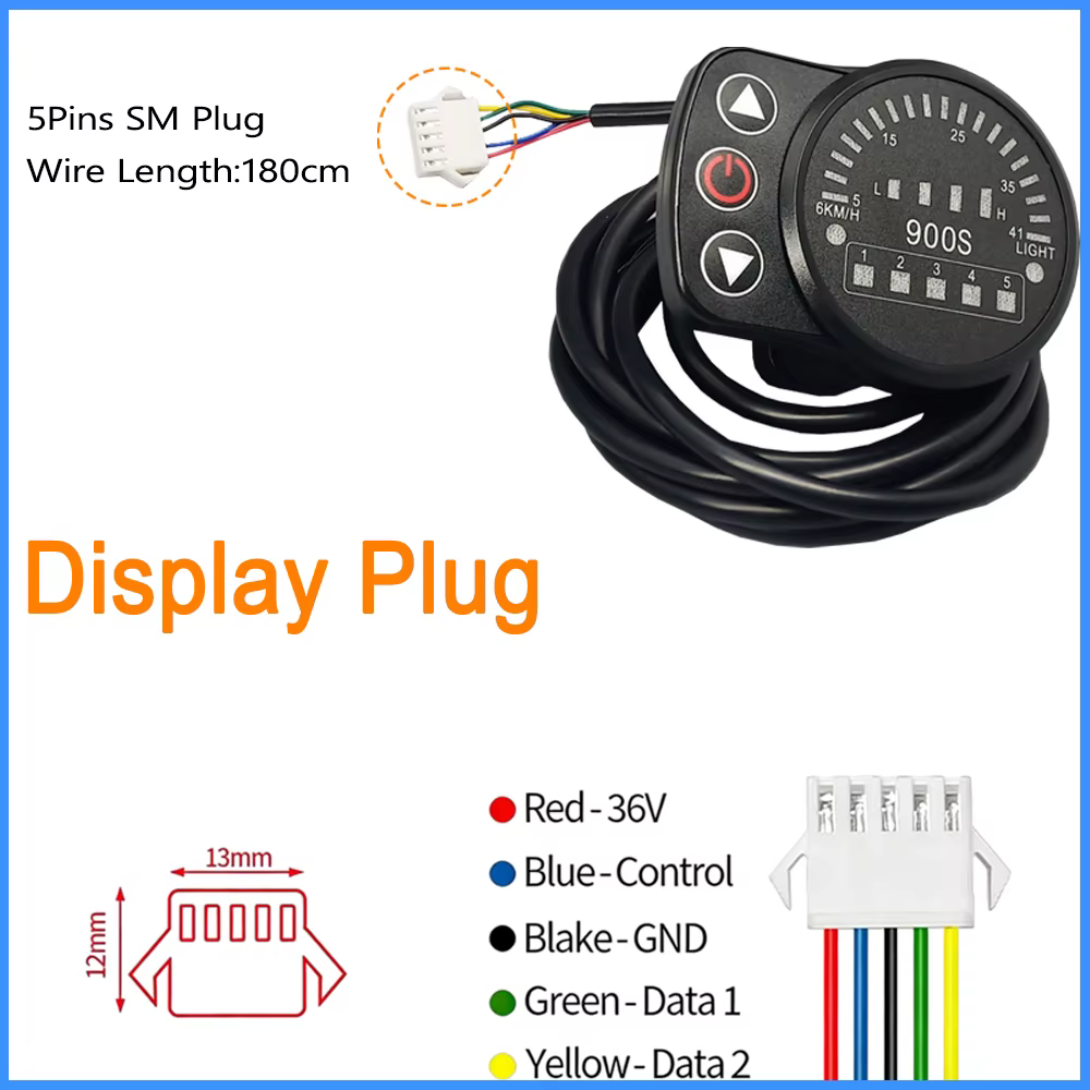 Contrôleur de vélo électrique KT T06P 15A 24V 36V 250W