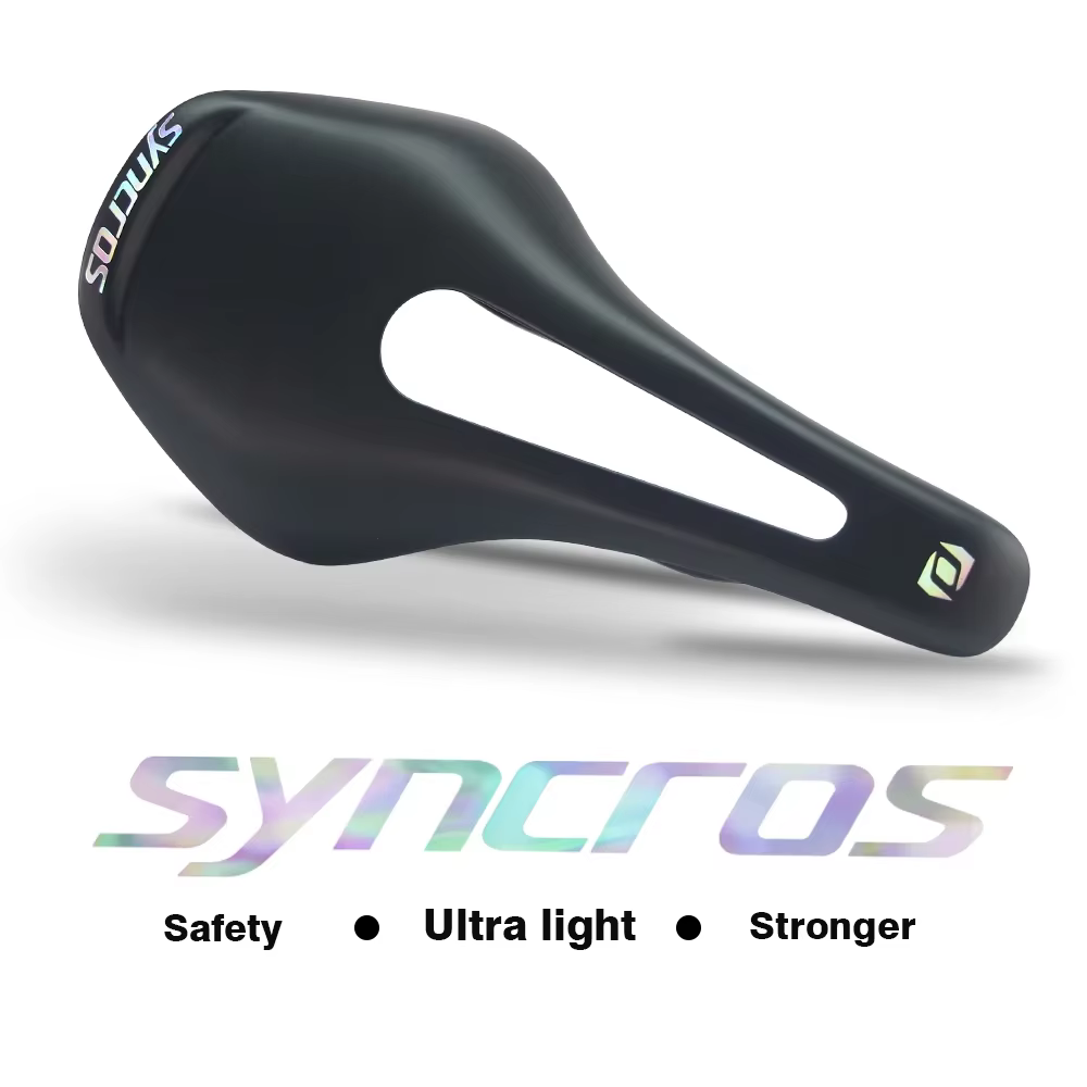 Syncros-Selle de vélo entièrement en fibre de carbone chromée