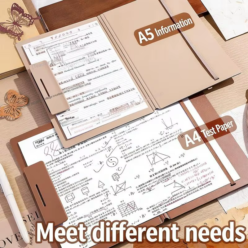 Dossiers pliables A4, dossier A5, planche pliante A4, dossier de rangement pour papiers de test pour étudiants, dossier d'organisation, dossier de contrats