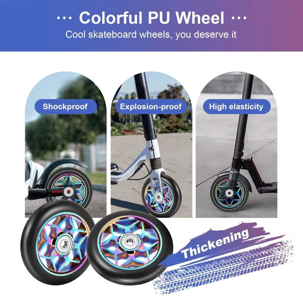 2 pièces 110mm roues de Scooter