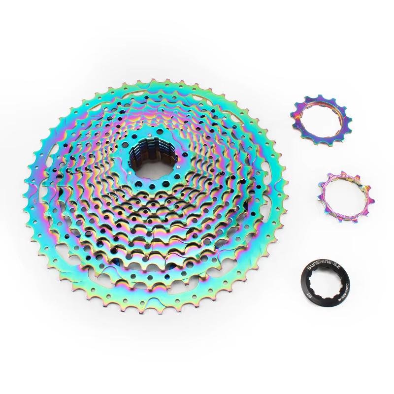 SUNSHINE coloré vtt Cassette 11/12 vitesses 11-50T vélo roue libre arc-en-ciel pignon