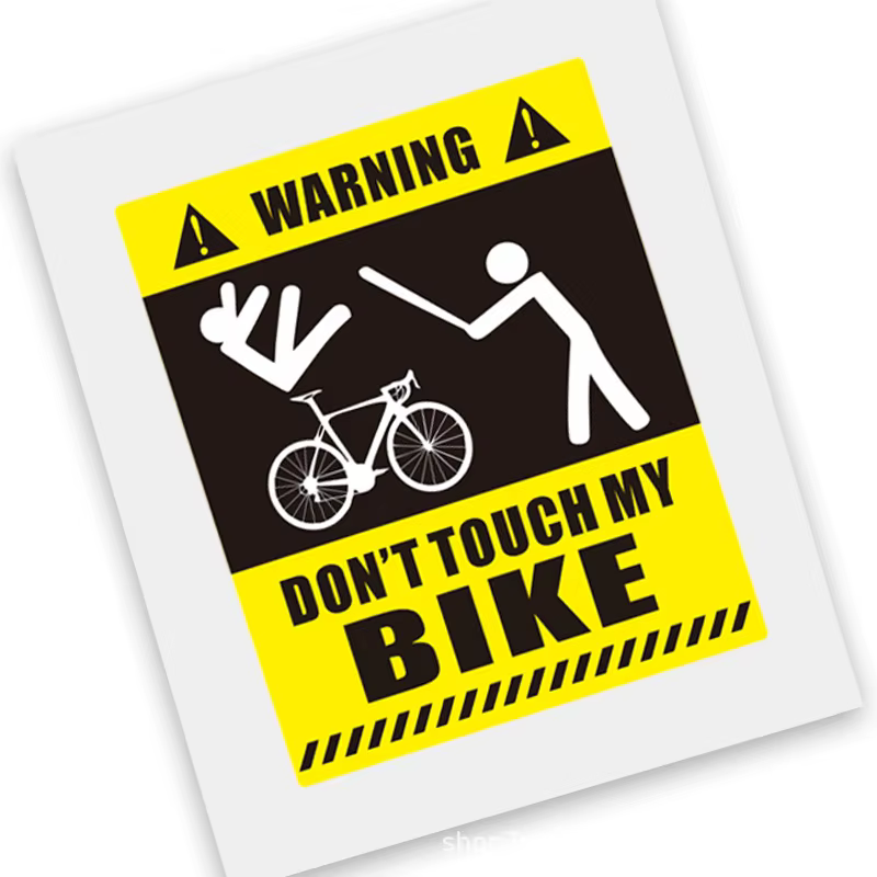 Autocollant en iode drôle WhatsApp 'T TOUCH MY BIKE
