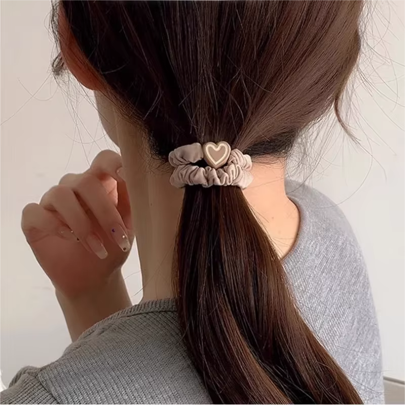 10 pièces bandeau en cuir bande femme haute queue de cheval étui cheveux accessoires Simple haute élasticité Durable élastique cercle de cheveux