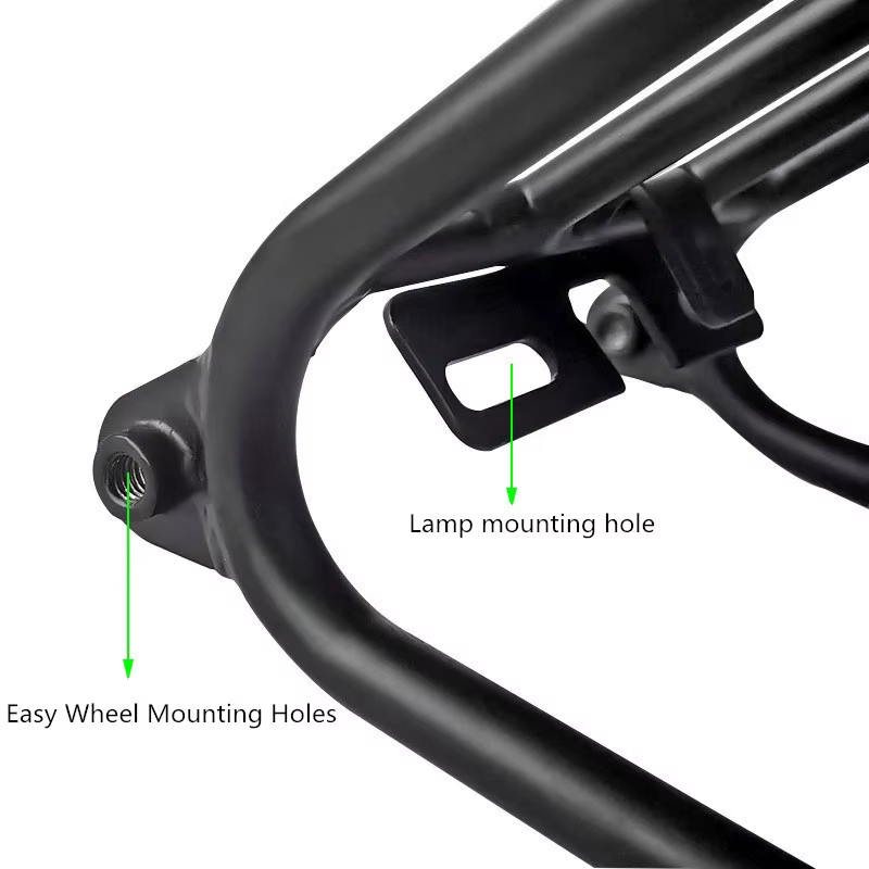 Porte-bagages arrière de vélo pliant pour brompton 3sixy