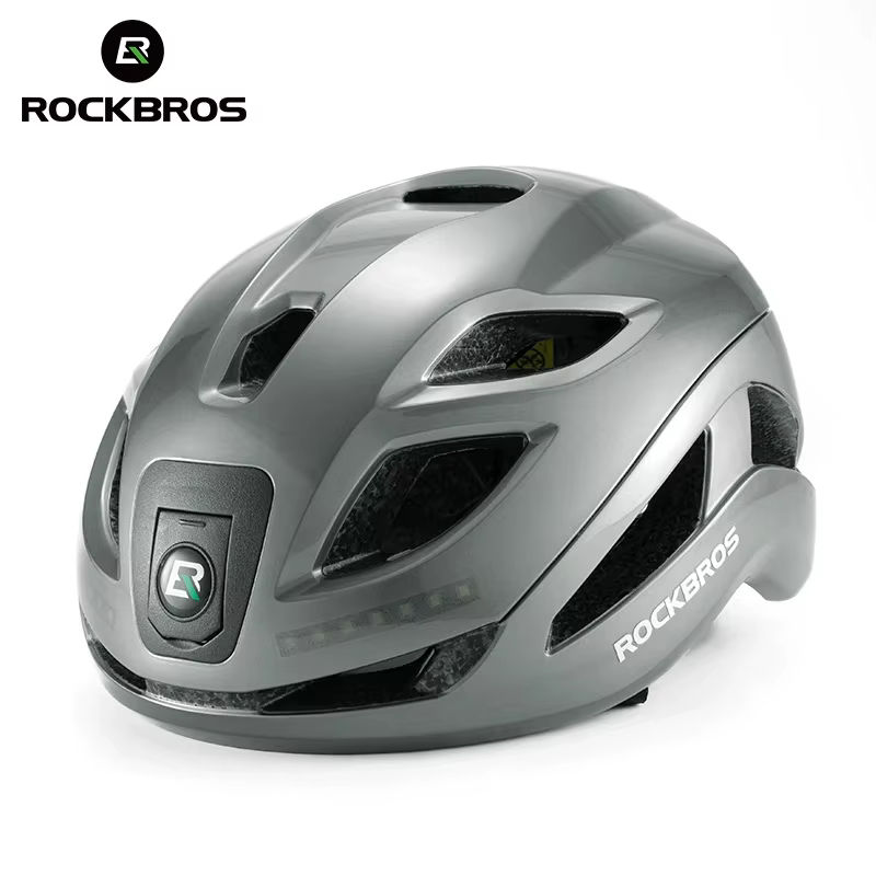 Casque de vélo avec lumière LED iodée