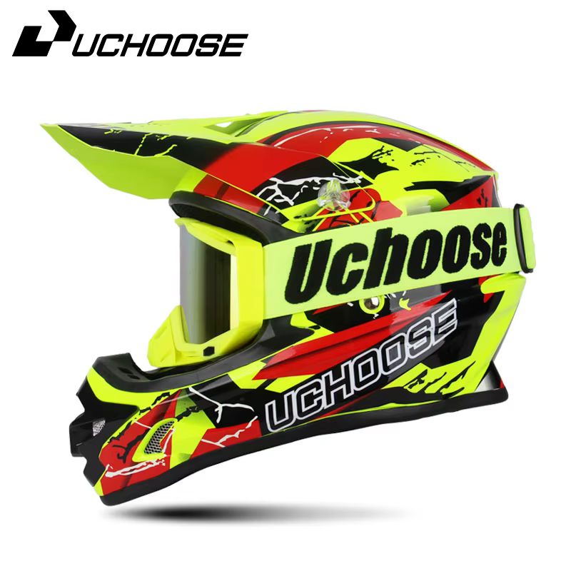 UCHOOSE tout-terrain montagne intégral casque de motobiker classique vélo vtt