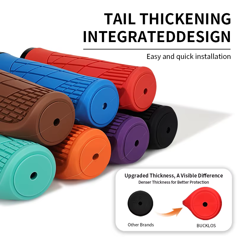 BUCKLOS vélo guidon poignée couverture ergonomique vtt manchettes anti-dérapant VTT Lokc poignées confortable