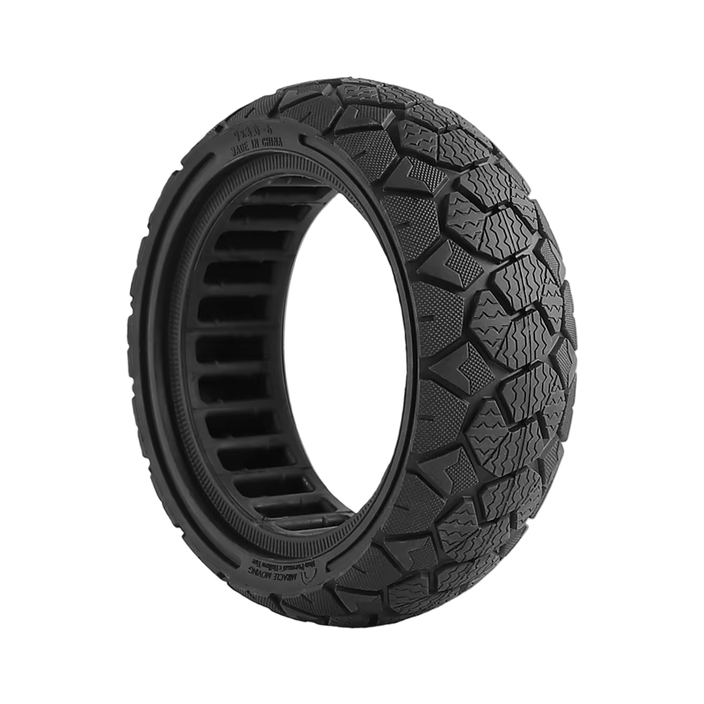 Pneu plein alvéolé tout-terrain 9x3.0-6 pour trottinette électrique
