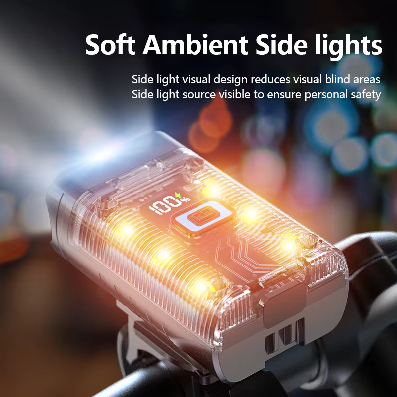 Feu avant de vélo LED Rechargeable