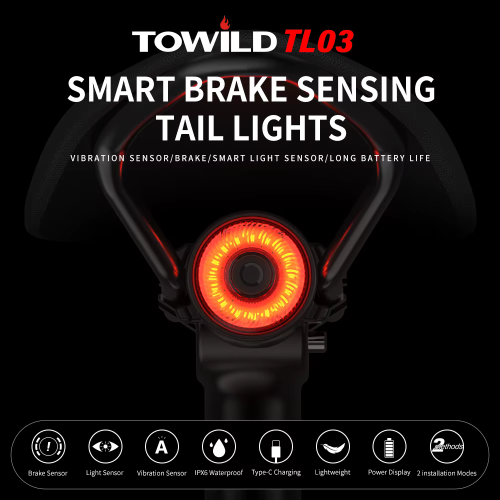 Enquêter arrière de vélo intelligent TL03