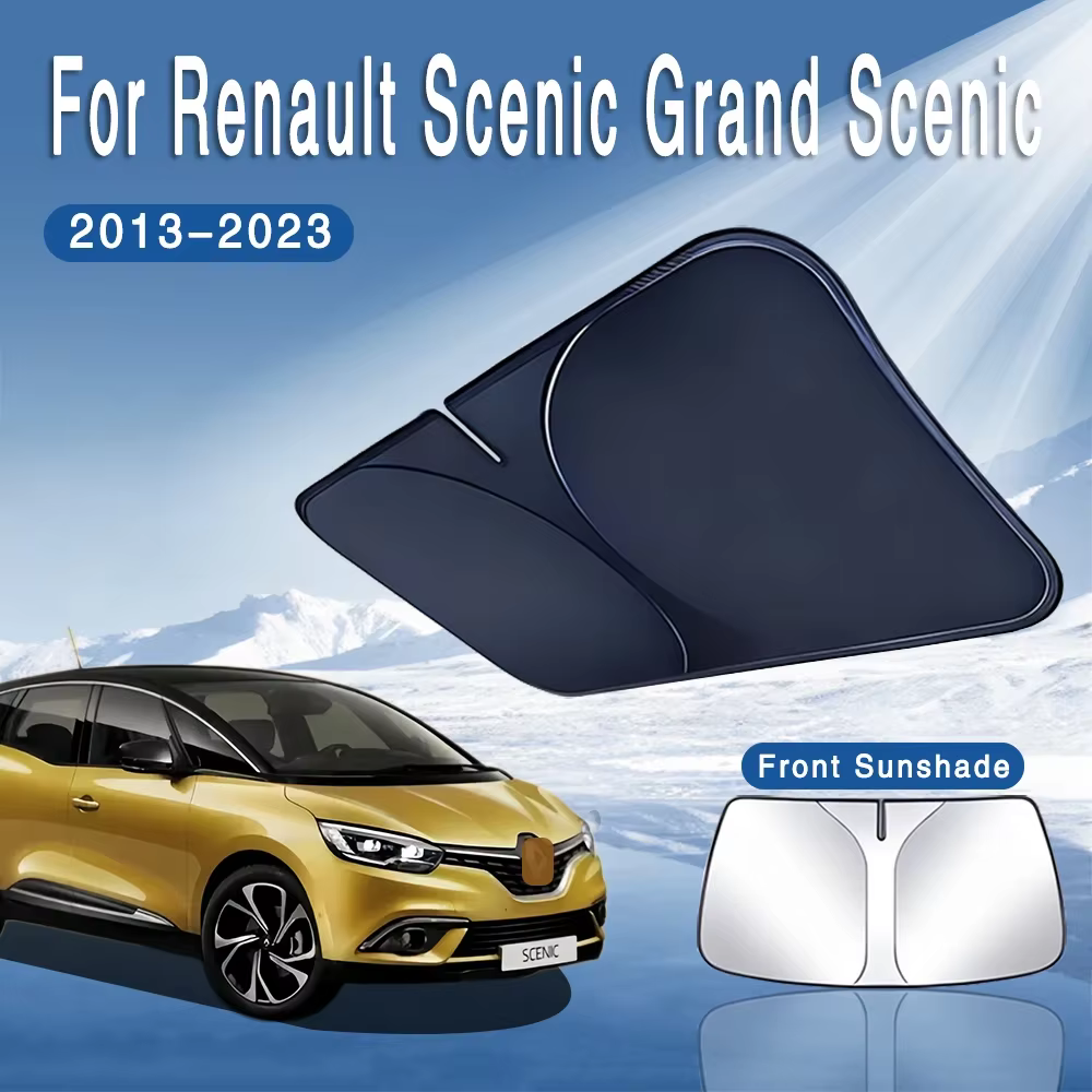 Pare-soleil pour Renault Scenic Grand Scenic 2013-2023 MK2 Pare-brise avant Isolation thermique Accessoire auto été