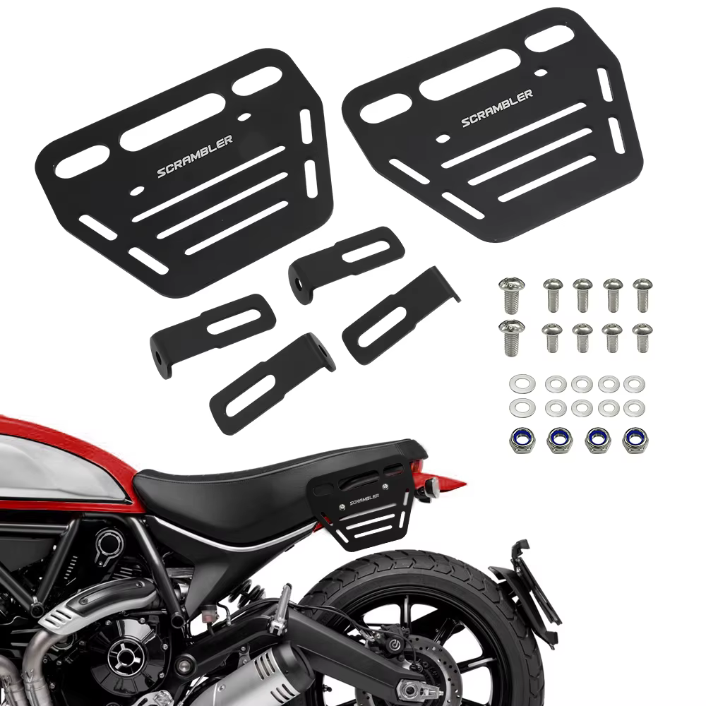 Porte-bagages latéral pour moto