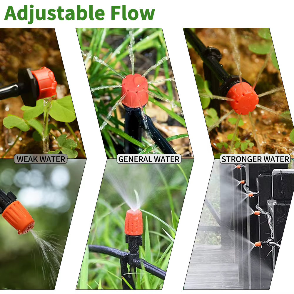Système d'irrigation, outils de jardin, Kits d'arrosage goutte-à-goutte, tuyau d'arrosage automatique avec installation pratique réglable, économie d'eau