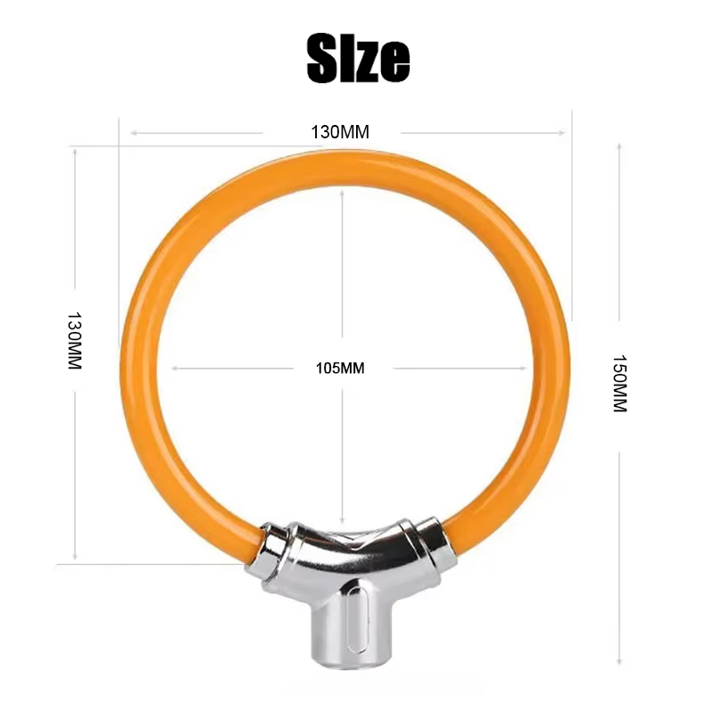 Cadenas portable à anneau en alliage d'aluminium épaissi pour vélo de montagne